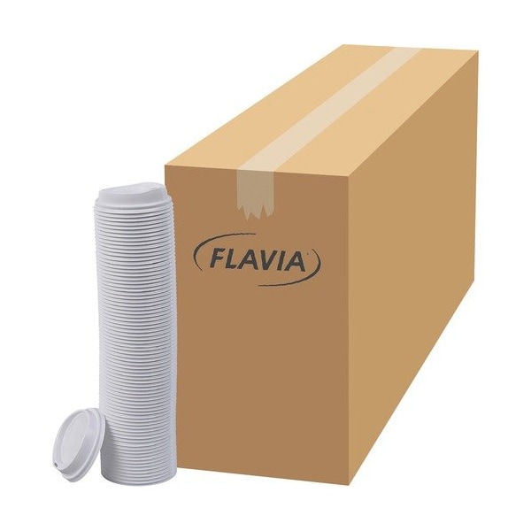 Lavazza Lid, f/10 oz Hot Paper Cups, White, 1000PK LAV25200019 - main